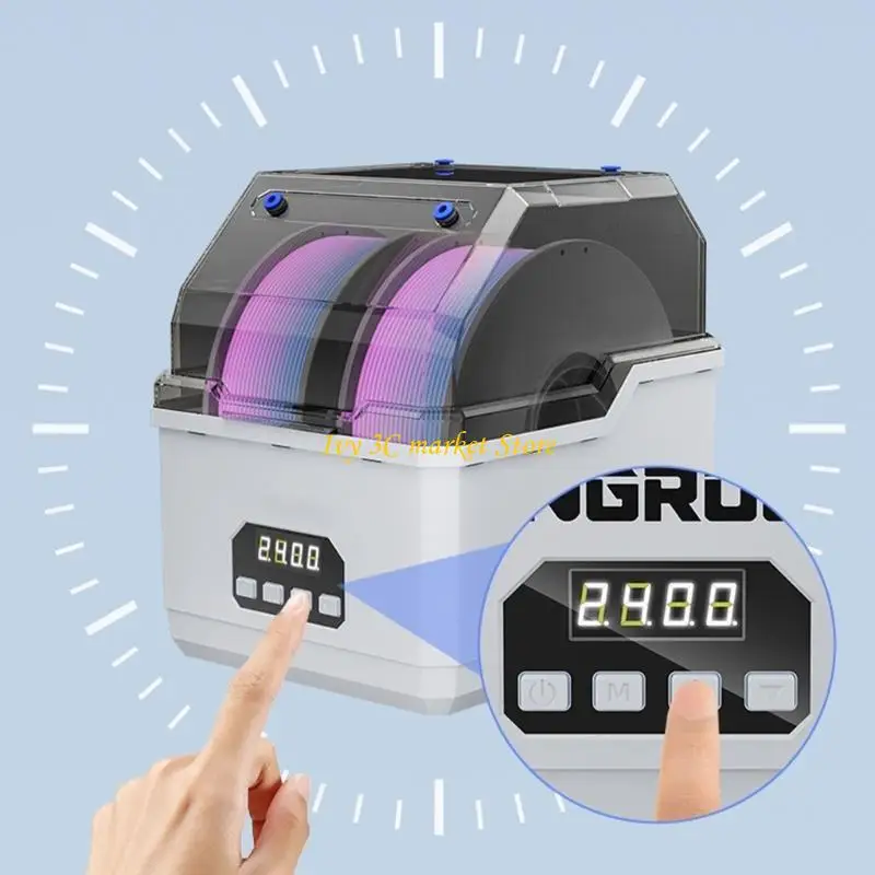 

D7YC Smartests PID Temperature Control Printer Dryer 48H Continuous Operation Oleds Display