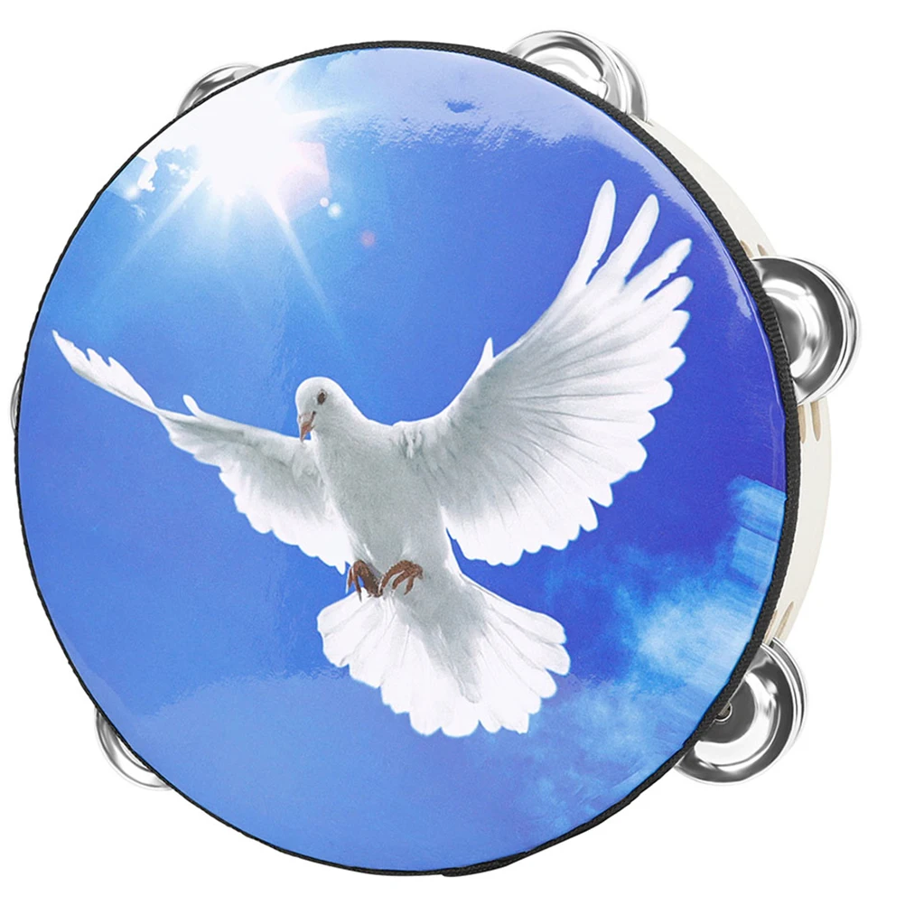 

3 Pcs Tambourine Children Hand Drum Kids Plastic Percussion Instrument Handheld Round for