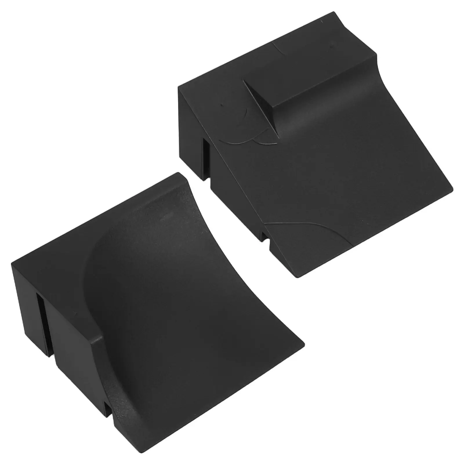 2Pcs Fingerboard Mini Ramp Stair Set Plastic Skatepark Obstacles Finger Skateboard Accessories Interactive Skill Training