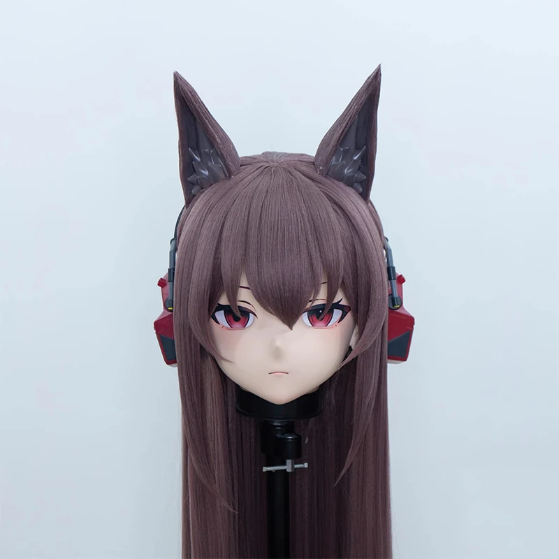 (MEO318) Customize Handmade Full Head Lockable Crossdress Male to Female Japanese Cartoon Anime Game Character Kigurumi Mask