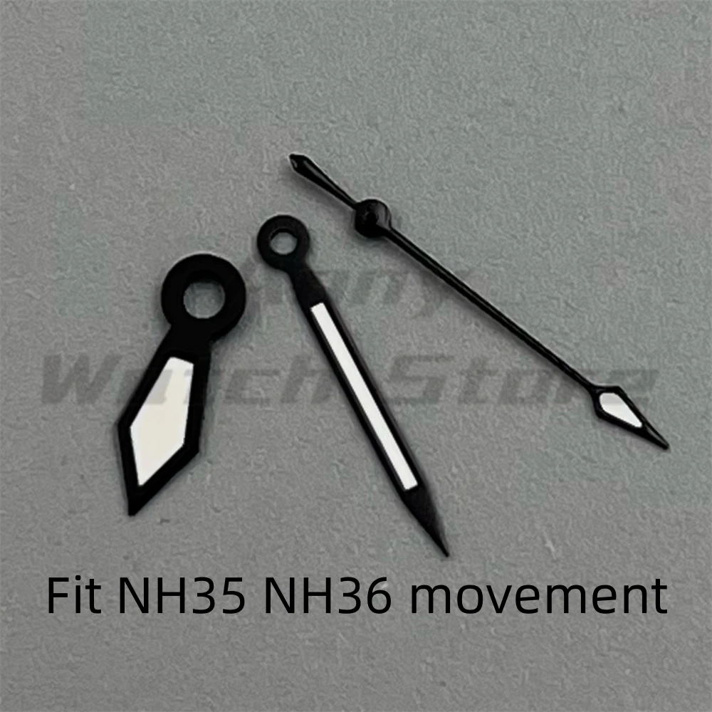 Silver Black Yellow Red Watch Hands Luminous Fit NH35 NH36 ETA 2824 2836 Miyota8215 8205 821AMingzhu DG2813 3804 PT5000 Movement image 3