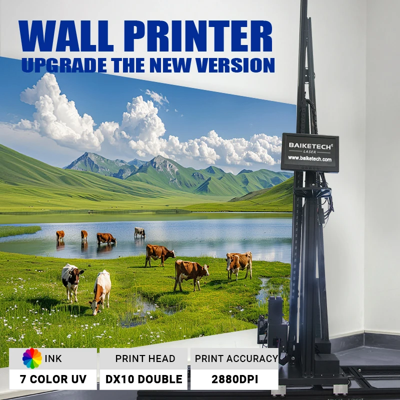 Mural Painting Machine Wallpaper Printer for Big Size Image Wall Decoration TH-UP200M Vertical 3D Inkjet Wall Printer Machine