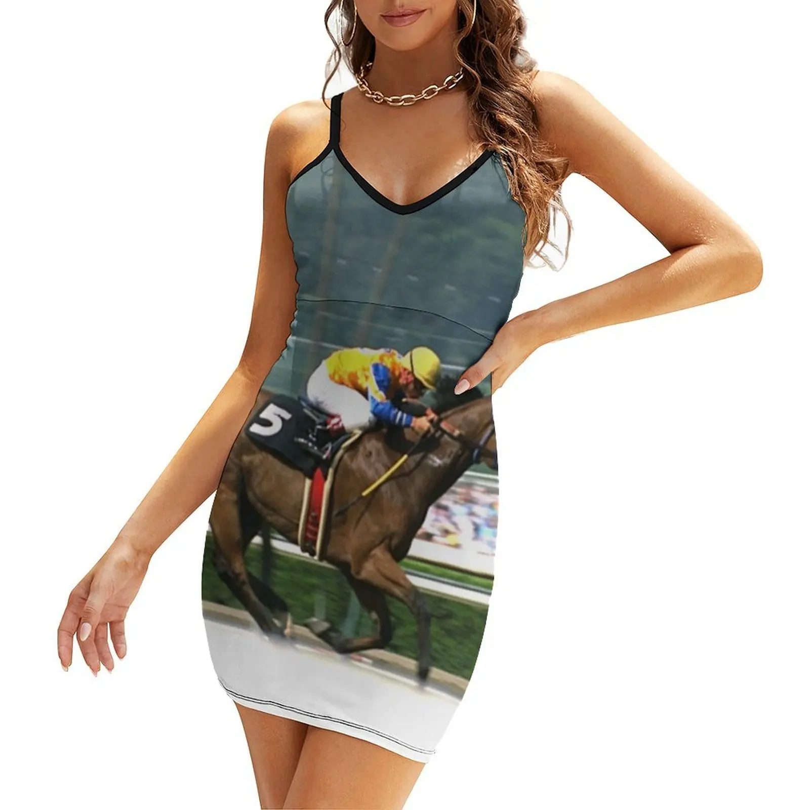 

Horse racing Sling Dress luxury dresses clothes for women Clothing summer dresses ladies 2025
