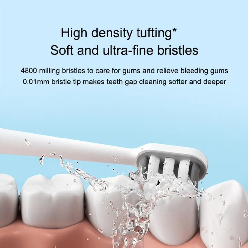 Electric Toothbrush Ultrasonic Oral Brushes Waterproof for Travel DR·BEI GY3 Ipx7 USB Powered Ultra-fine Bristles for Travel