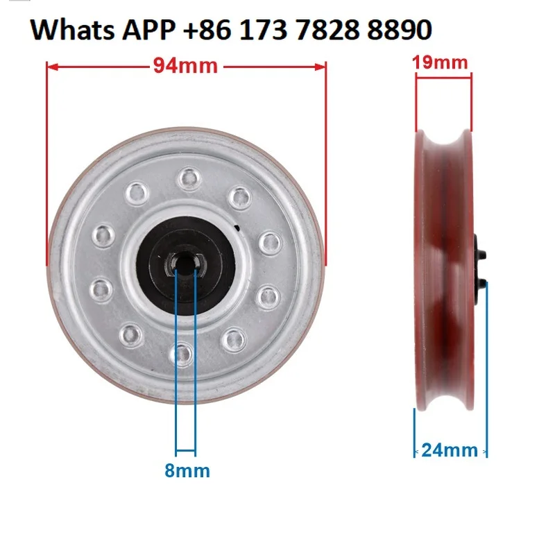 Applicable to KONE elevator door hanging wheel AMD door pulley upper hanging wheel 94 * 19 * 6203 elevator accessories