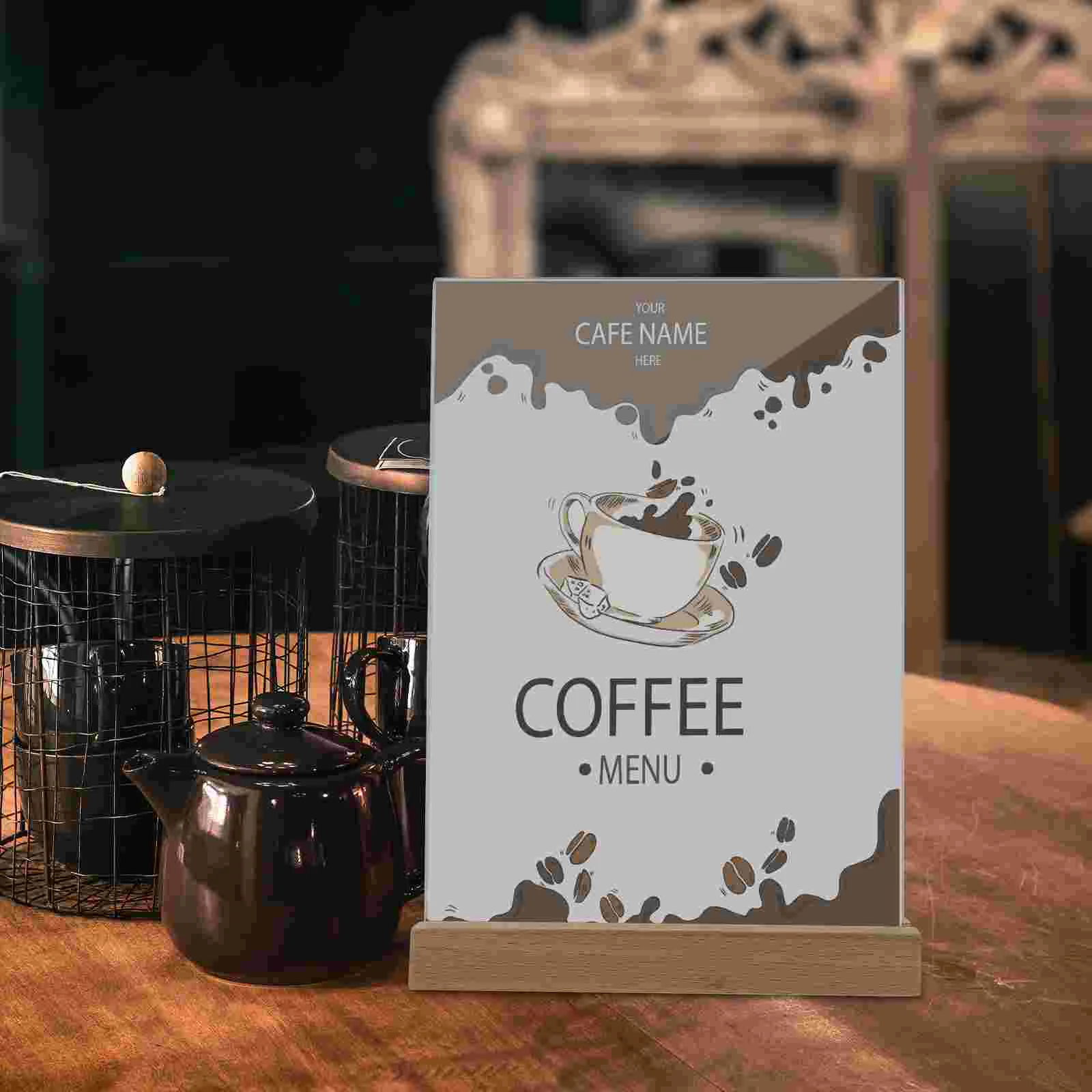 Wedding Table Number Frame Sign Picture Holders for Tables Menu Stand Acrylic Stands Display