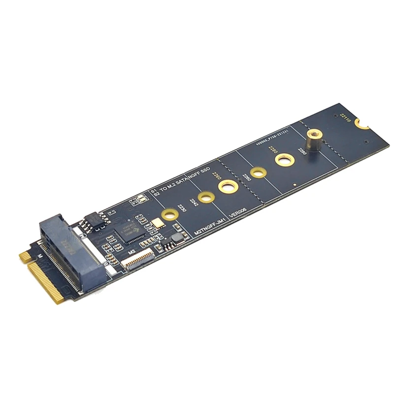 M2 KEY-M NVME PCI-E To SATA3.0 Expansion Card To Hard Disk Transfer Card Free Drive JMB582