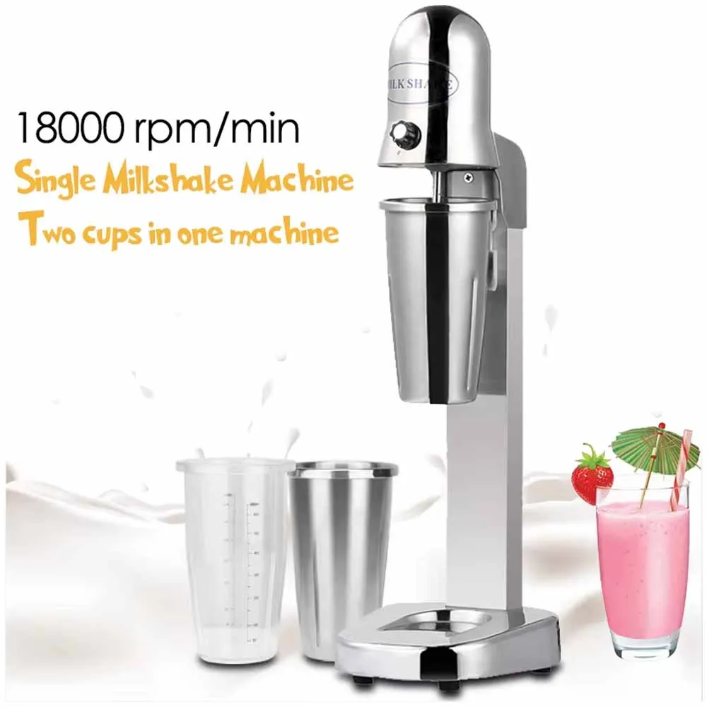Stainless Steel Milkshaker Milk Shake Machine Double Cup Bubble Tea Stirring 18000rpm Double Speed Mixer Beverage Stirrer view 3