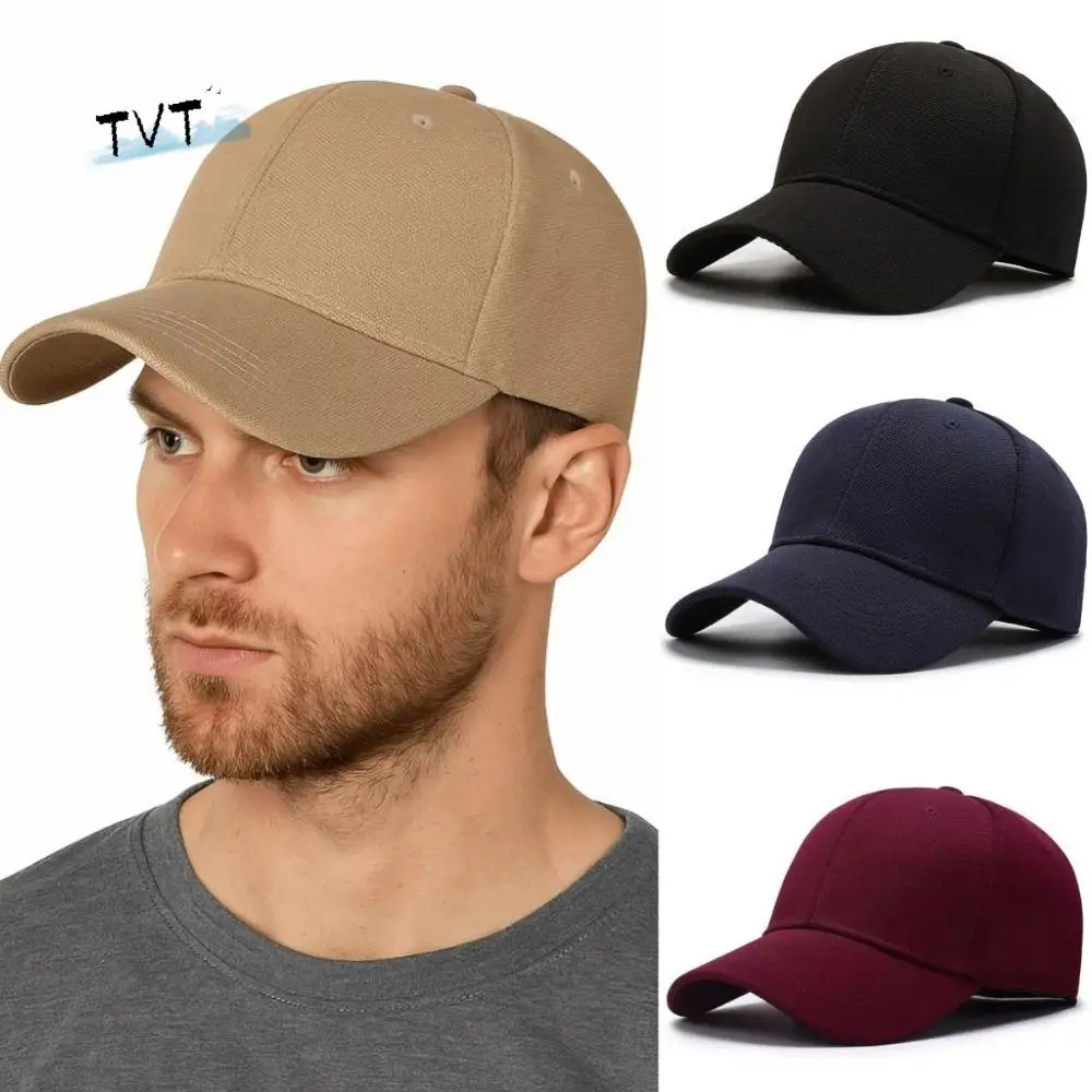 Einfarbige, atmungsaktive Unisex-Baseballkappe, lässig, vielseitig, Sonnenschutzhut, Sonnenschutz, Baumwolle, Hip-Hop-Snapback-Hut für Herren