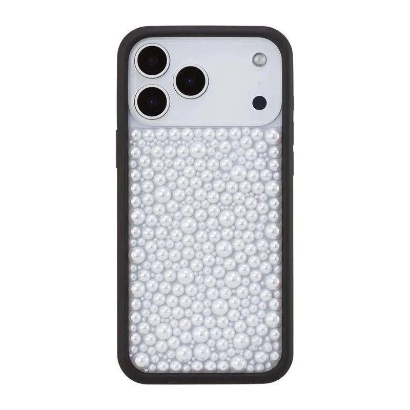 Creative Shining Full of Diamonds Black Border Phone Cover for IPhone 14 15 16 17 Pro Max Case for IPhone 17Air