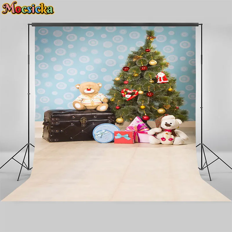 Mocsicka-クリスマスポートレート写真の背景,雪の木,冬の風景,お祭りの装飾,お祝いの写真アクセサリー