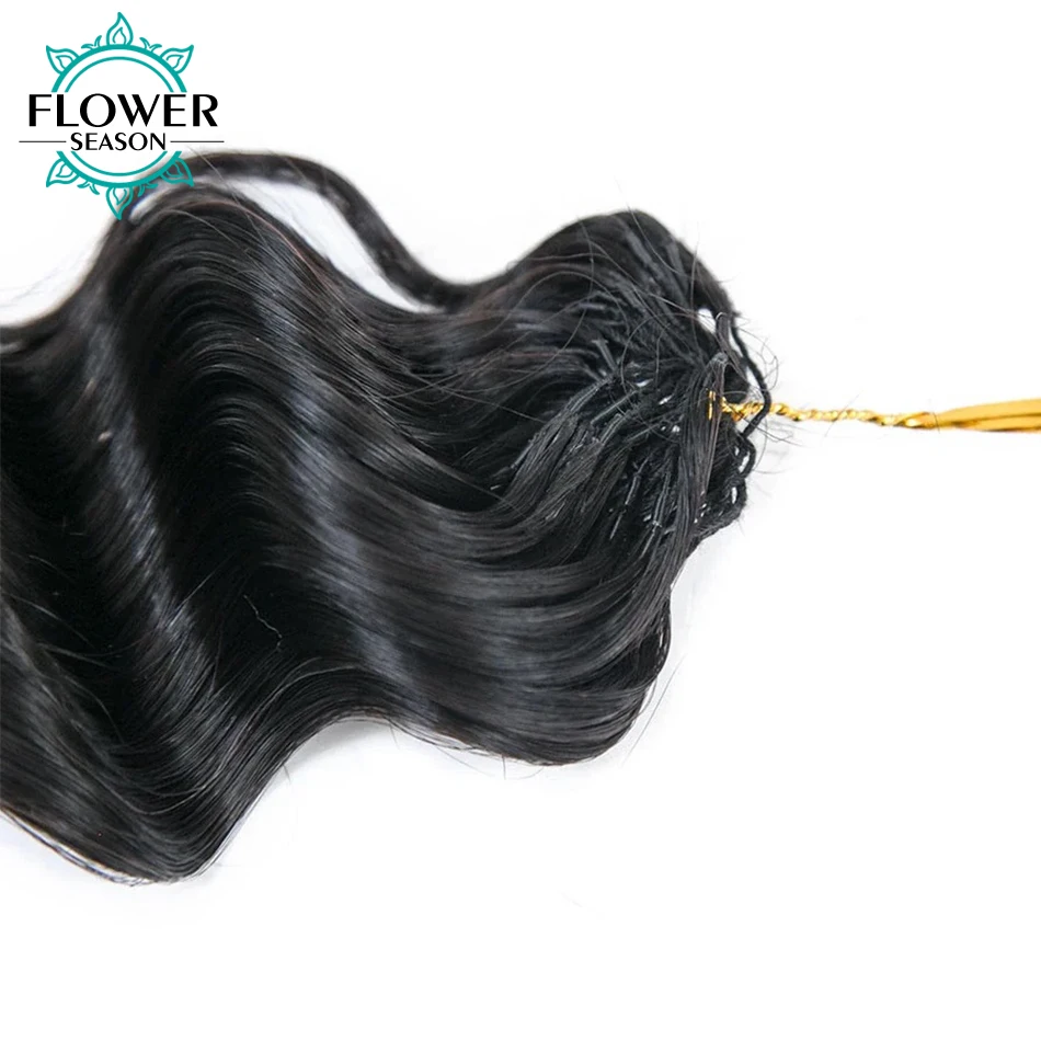 Deep Wave Crochet Human Hair Knotless Pre-Separated Crochet Hair Extensions 100% Human Hair Reusable 120g/Pack 100strands