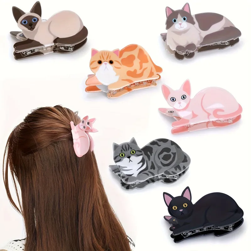 กิ๊บติดผมรูปแมว น่ารัก กิ๊บติดผมเล็กๆ สำหรับผมสั้น ผมยาว สำหรับลูกสาว แฟนสาว เพื่อนร่วมชั้น
