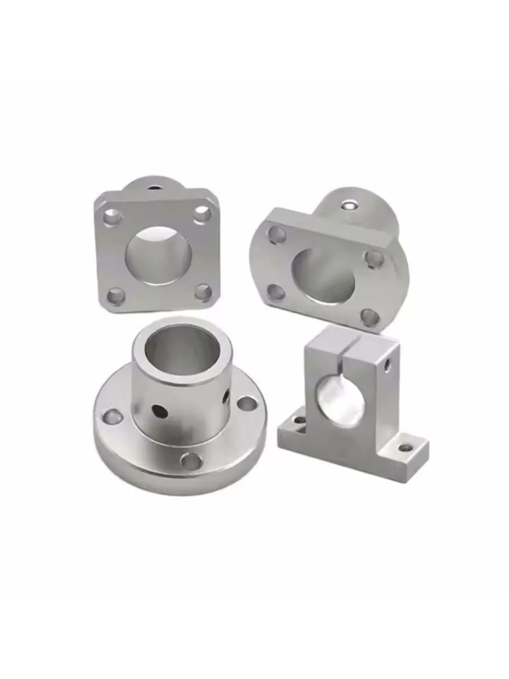 Arbre de Type montage à bride ronde à manches longues, 1 pièce, prend en charge les composants d'automatisation du mouvement linéaire, en Stock