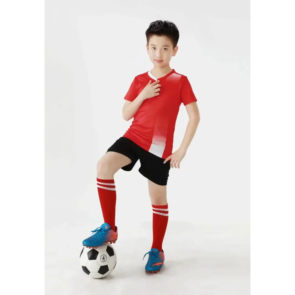 Moisture-wicking Training Clothes Breathable and Comfortable Children\'s Football Set for Boys Football Kit