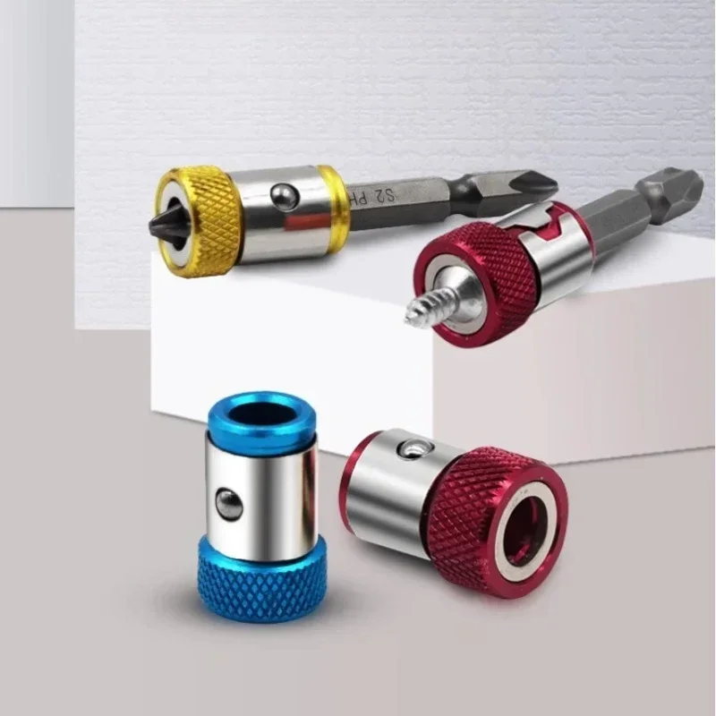 Magnetic Screwdriver Bit Holder Set - Strong Removable Magnetizer Adapter for Multiple Batch Headers Lock Anti-slip