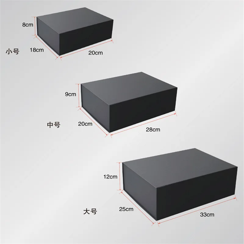20 x 18 x 8 cm große magnetische Geschenkbox mit Deckel für Geschenke, rechteckige, zusammenklappbare Pappschachtel für die Verpackung von Heiratsanträge und Geburtstagsgeschenken – Detail 4