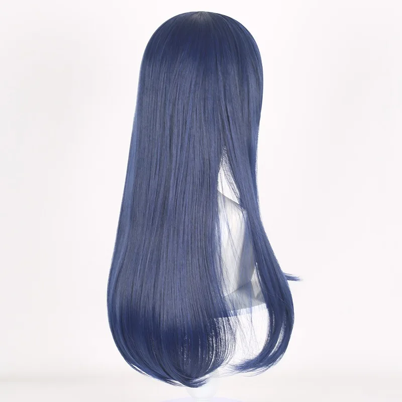 أنيمي الشفق البريق مستقيم الأرجواني الأزرق الوردي مختلط طويل الشعر الاصطناعية تأثيري طويل مستقيم إكسسوارات الشعر الباروكات النساء