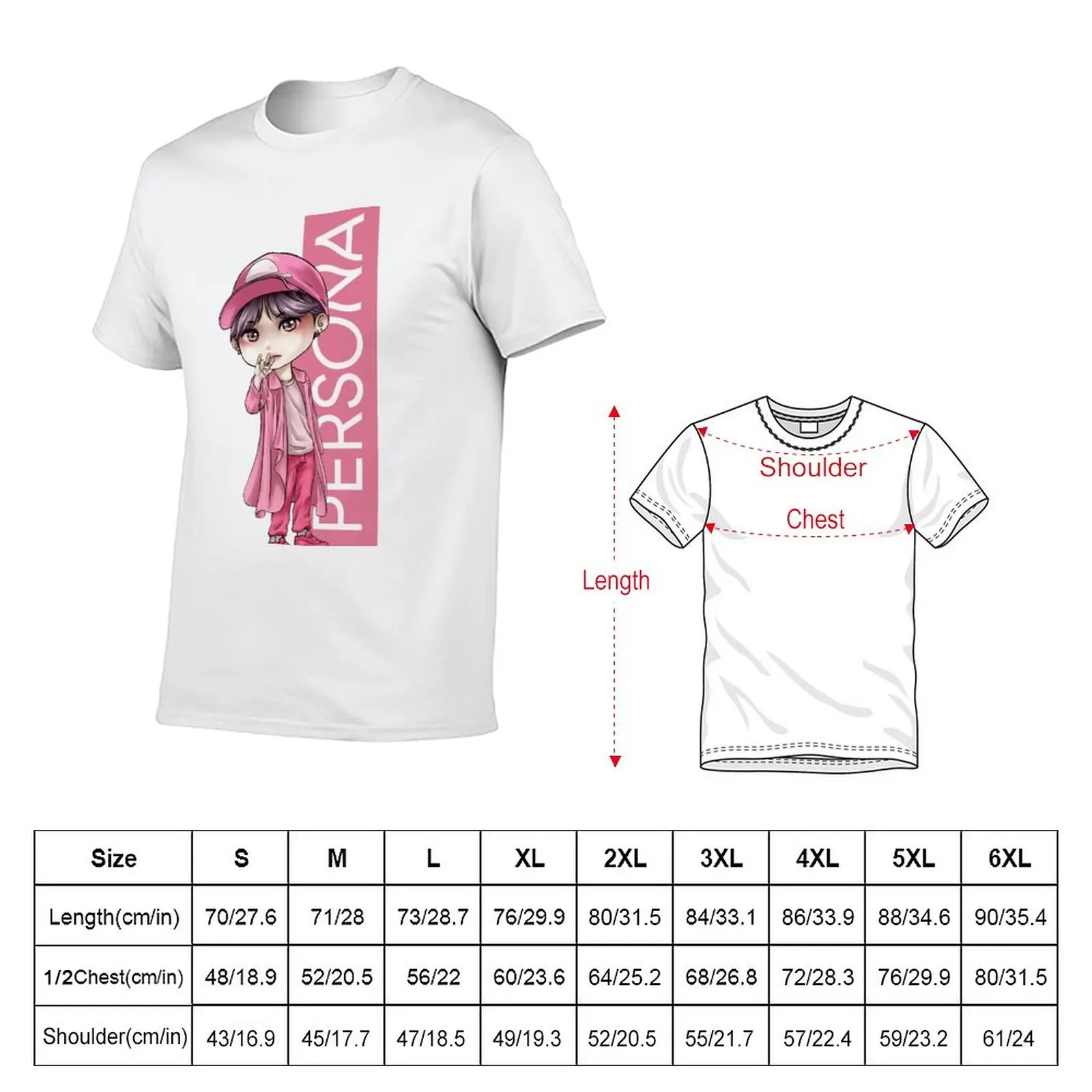 Map Of The Soul [PERSONA]- Yoongi Version 01 T-Shirt korean fashion plus sizes slim fit t shirts for men