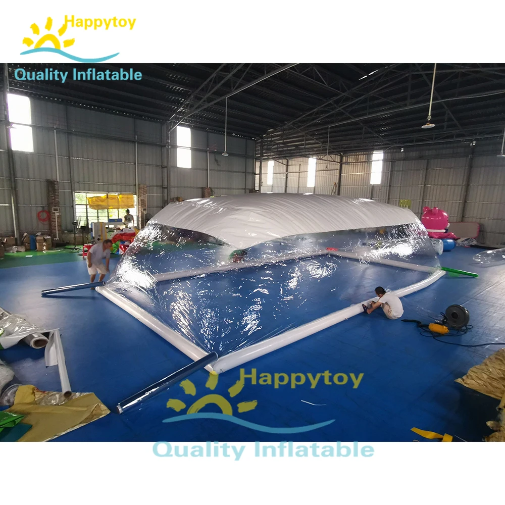 Keep Warm Enclose Transparent Bubble Inflatable Pool Cover Tent For Winter