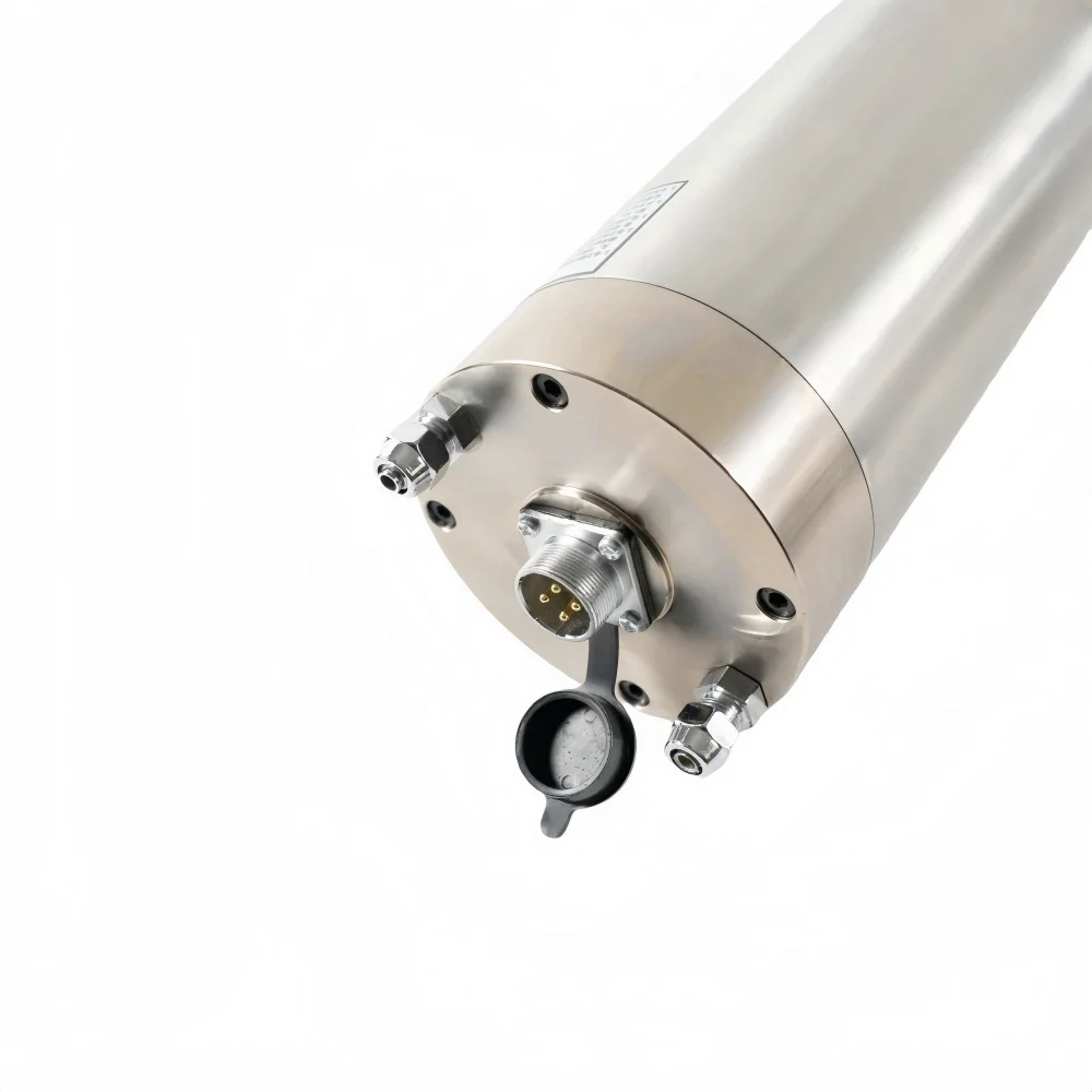 Motor de husillo CNC ER20 de fresado y perforación de metal refrigerado por agua de 4,5 kW GDK105-18Z/4,5