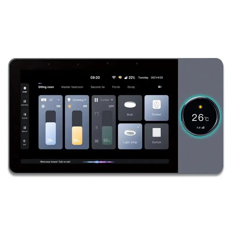 

TL-8 8 Inches Smart Home Touch Screen Control Panel Audio Android Wifi Alexa Wall Amplifier