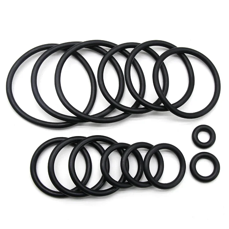 10/50Pcs NBR O Ring Gasket Thickness CS 4mm OD 16~150mm Nitrile Rubber Round O Type Corrosion Oil Resist Sealing Washer Blackr