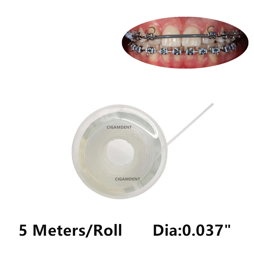 Dental Orthodontic Arch Wire Sleeves Dental Tools 5 meters/roll Silicone Dental Archwire Protect Tube