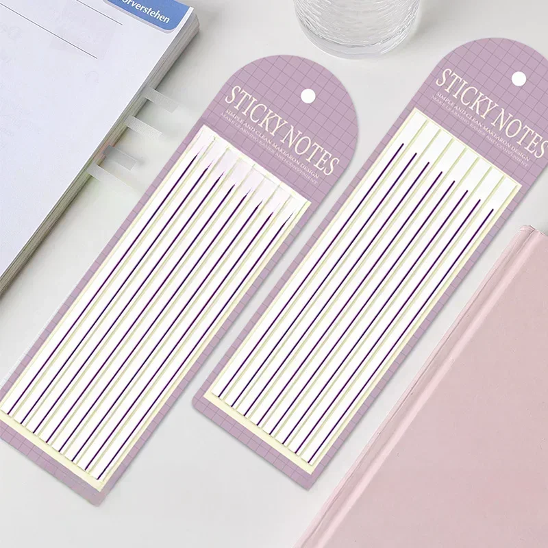 Color Notes Waterproof Transparent Index Tabs Reusable Sticker Office Supplies Fluorescent school Notepad Sticky Note