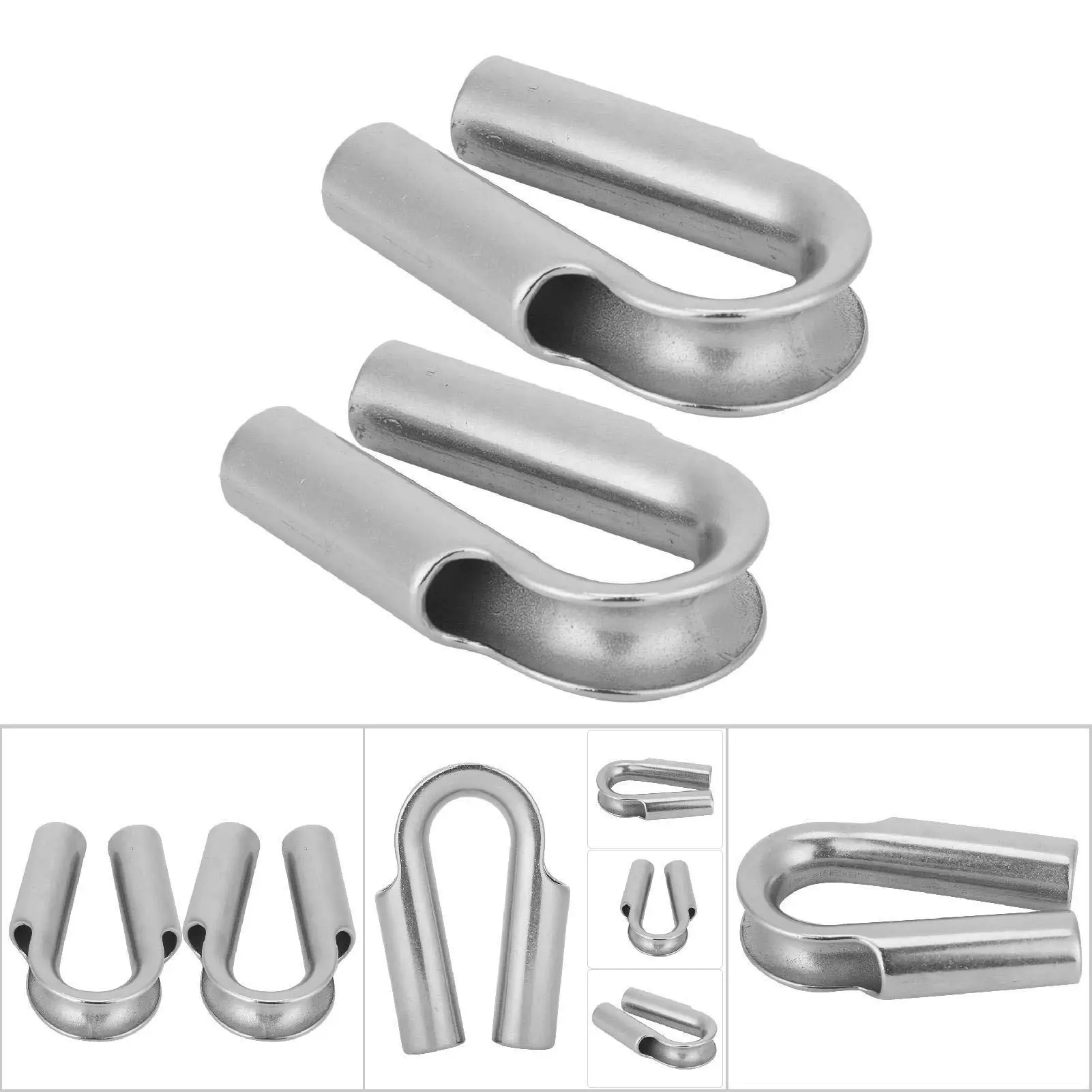 Stainless Steel Thimble for winch Rope - 6-24mm Wire Tube Cable Accessories