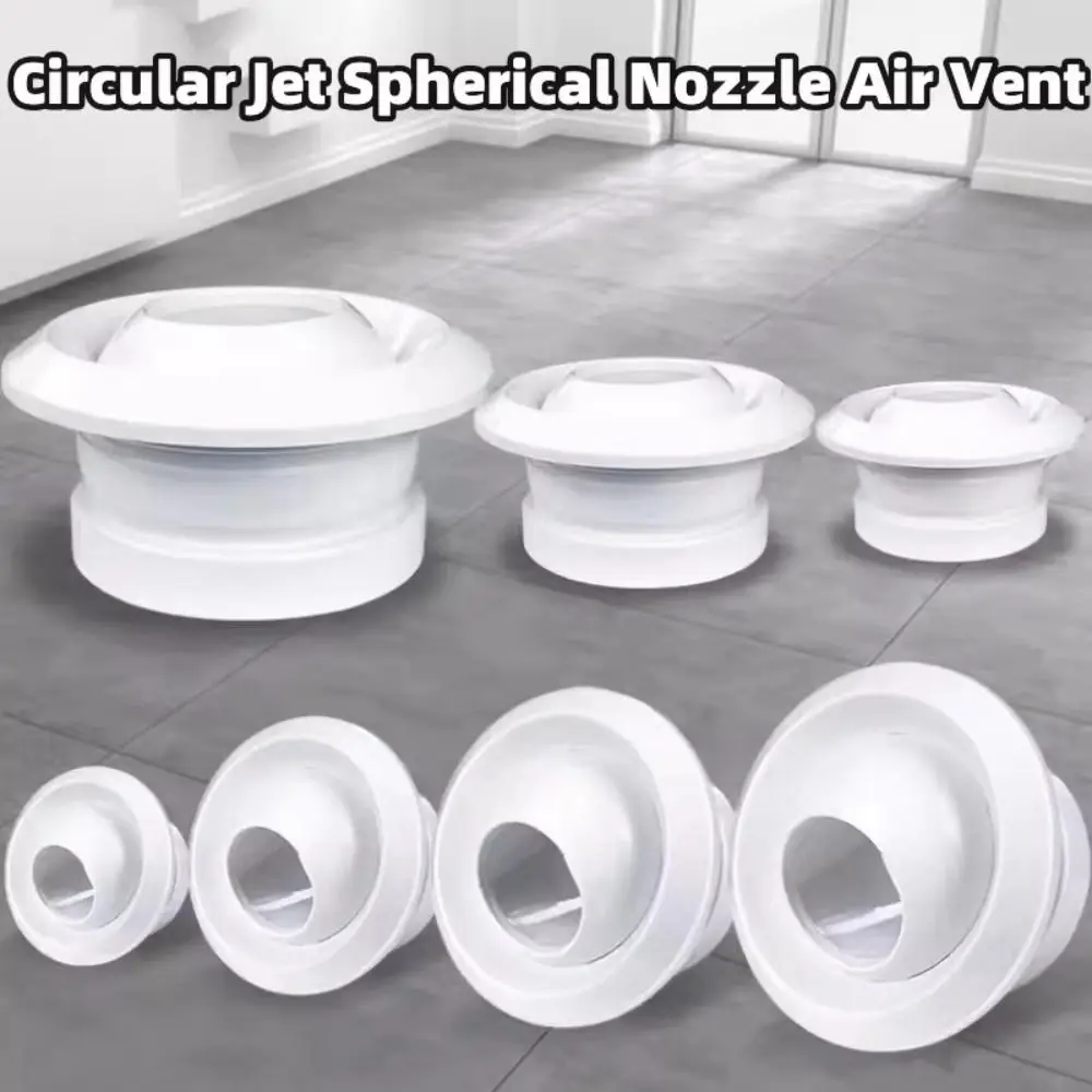 

Вытяжные вентиляционные отверстия для кондиционера из АБС-пластика, круглые регулируемые круглые вентиляционные отверстия, вентиляционные насадки 75/100/150/200 мм