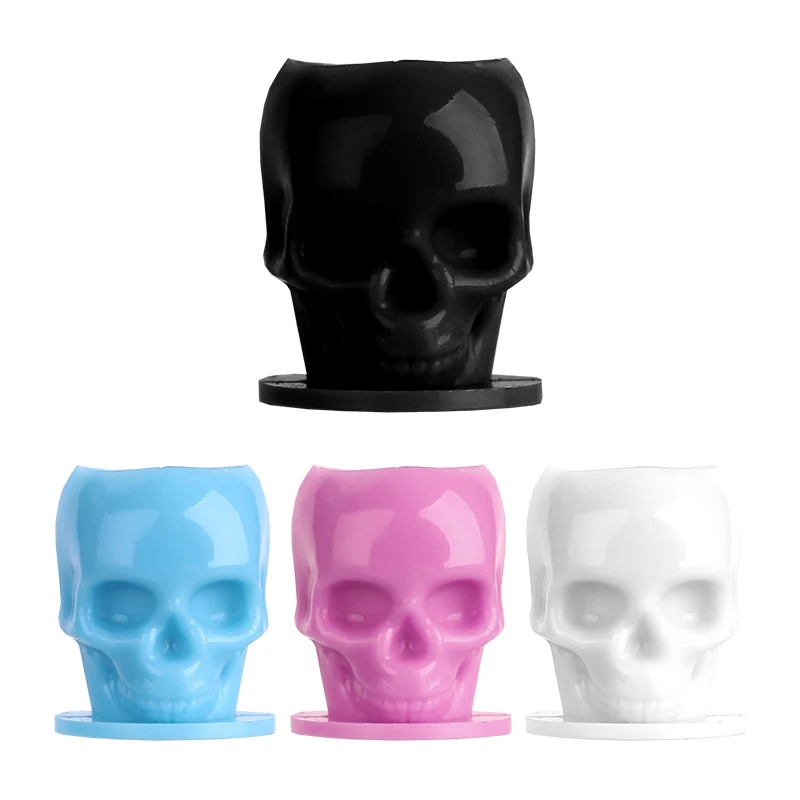50pcs/200pcs Plastic Disposable Tattoo Ink Cups With Base Pigment Clear Holder Container Cap Tattoo Accessory Permanent Makeup
