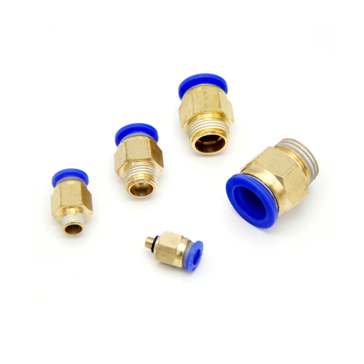 PC Pneumatic Air 10Mm 8Mm 12Mm 6Mm 4Mm Hose 1/4In BSP 1/2In 1/8In 3/8In Male Thread Air Nipple Quick Coupling PC4-