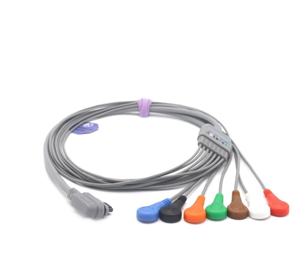 

Compatible with Light 2008594-004 Dynamic ECG Lead 7 Button Type