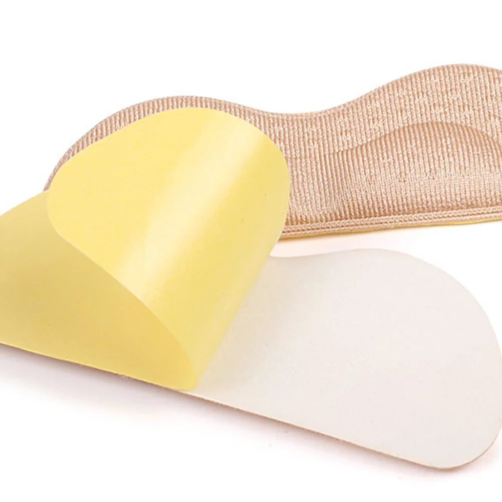 

1 set High Heel Liners Self-Adhesive Heel Pads Lightweight Breathable Anti-Slip Cushions For Shoe Fit Plantar Pain Relief Foot