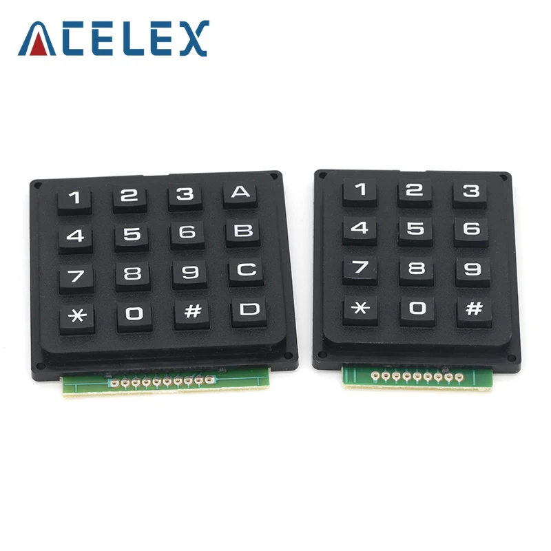 12 16 Key  4*4 4*3 Membrane Switch Keypad 4 x 4 4 x 3  Matrix Array Matrix keyboard membrane switch keypad for arduino