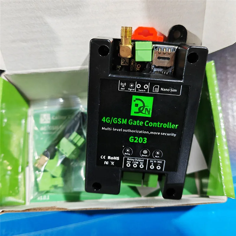 GSM 4G بوابة فتاحة وحدة تحكم الوصول عن بعد تشغيل/إيقاف التتابع التبديل للتحكم في الوصول باب المرآب-B65A