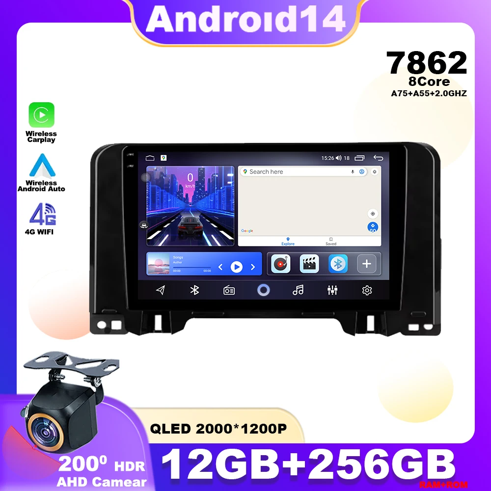 

Android 14 For Citroen C3 2022 - 2023 Car Radio Multimedia Player Navigation GPS Stereo Wireless Carplay HDR Screen 4G Head Unit