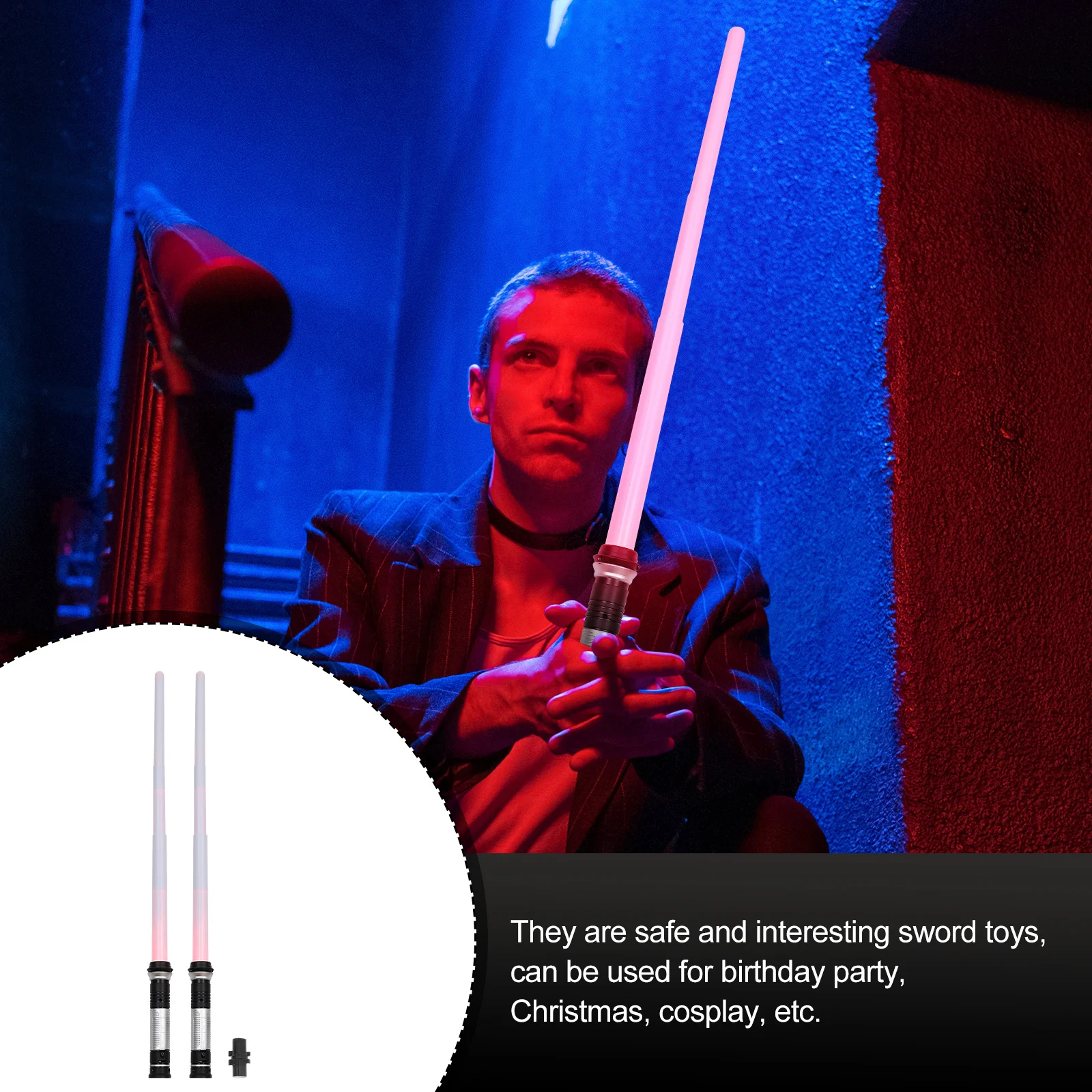 1 set 1 Set Of Kids Luminous Glowing Swords Playthings Children Party Props For Birthday Christmas Cosplay Plastic Sword