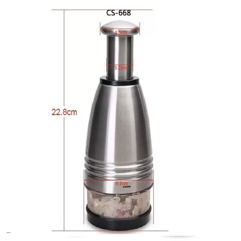 Manual 304 Stainless Steel Garlic Smasher Kitchen Tool Home Use Black Tech Manual Garlic Masher Multifunctional Black Technology