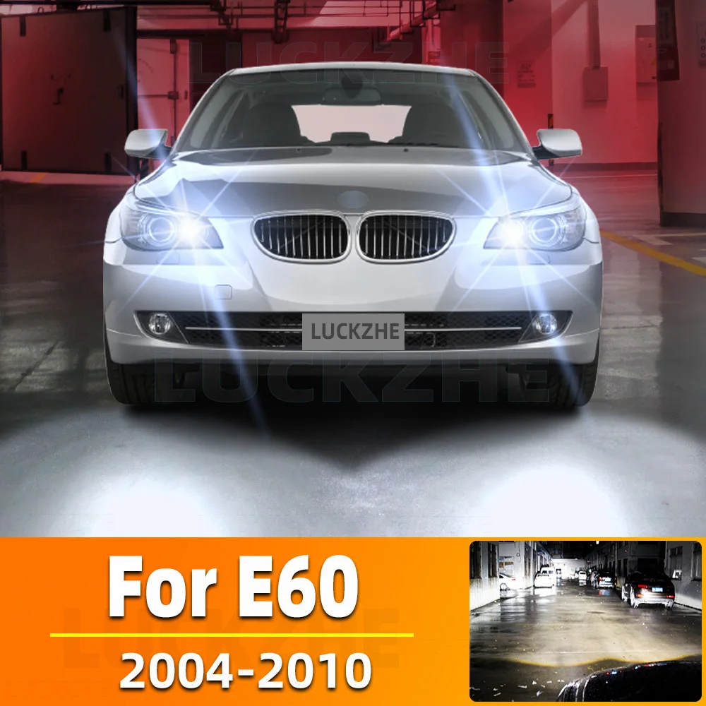 

2pcs Car Headlight 12v For BMW E60 2004 2005 2006 2007 2008 2009 2010 High Power HB4 9006 LED Fog Lamp Bulbs DRL Moto