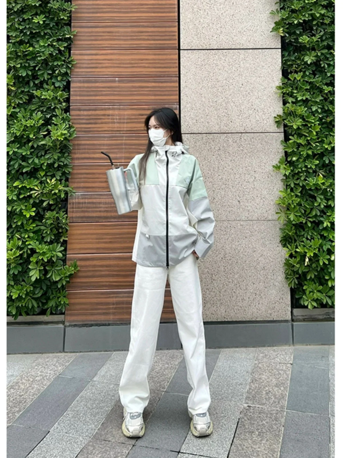 

Мужские джинсы Cleanfit белые широкие прямые, весна-осень, зауженный крой, американский уличный стиль, молодежные, модные, хлопок/полиэстер