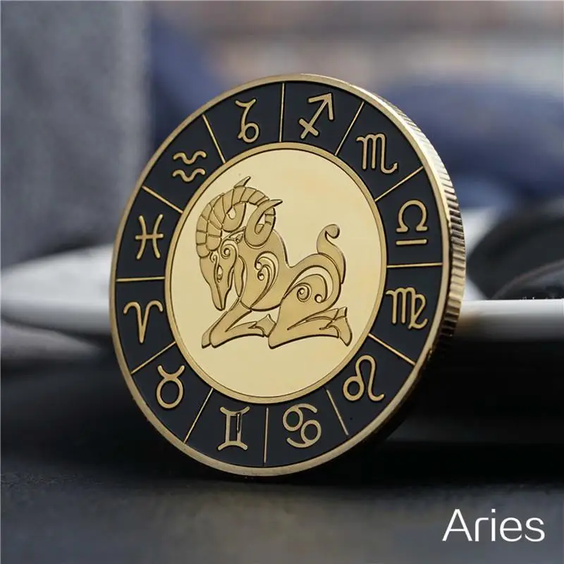 1Pc Europe and the United States 12 Constellations Souvenirs Tarot Card Sun God Lucky Gift Series