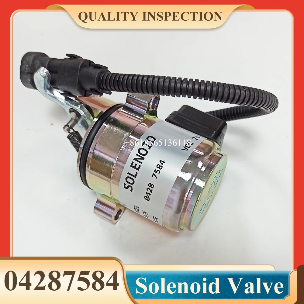 

12V/24V Fuel Shutdown Shut Off Solenoid Valve 04287583 04287584 For Engine F3L1011 F4L1011 BF4M 1011 2011 0428-7584 CP-U0