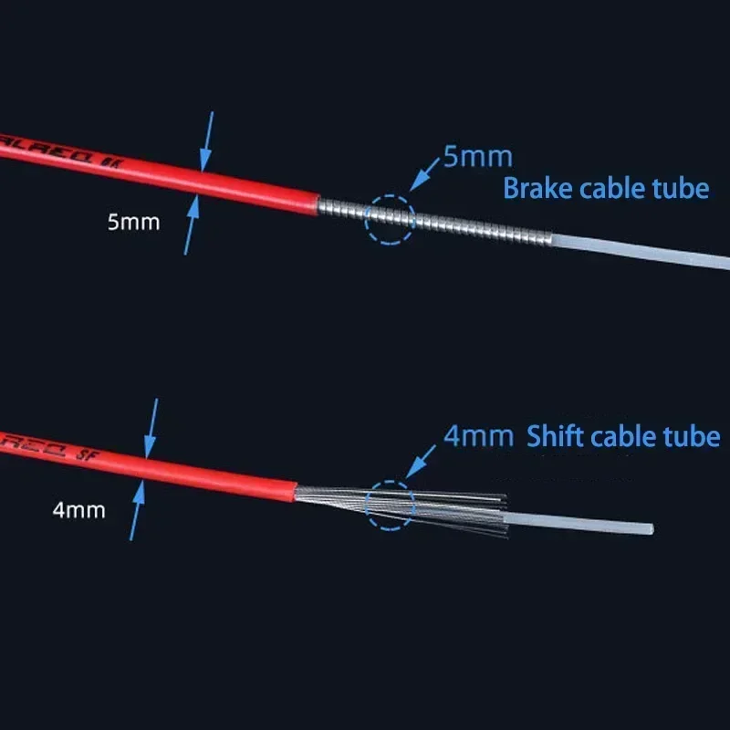 3m دراجة كابل فرامل يد الإسكان 4 مللي متر/5 مللي متر الدراجة الجبلية التحول كابلات أنبوب الطريق الدراجات المغيرون Derailleur خط