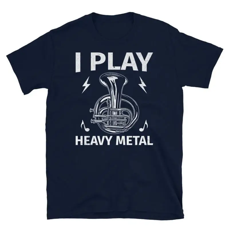 I Play Heavy Metal Euphonium Instrument Music Short Sleeve Unisex T Shirt