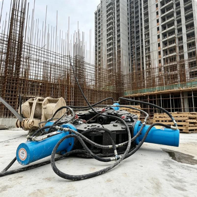 Modular Hydraulic Pile Cutter for Concrete Pile Head Breaking Excavator Attachment High Speed Pile Breaker Machine Factory Price