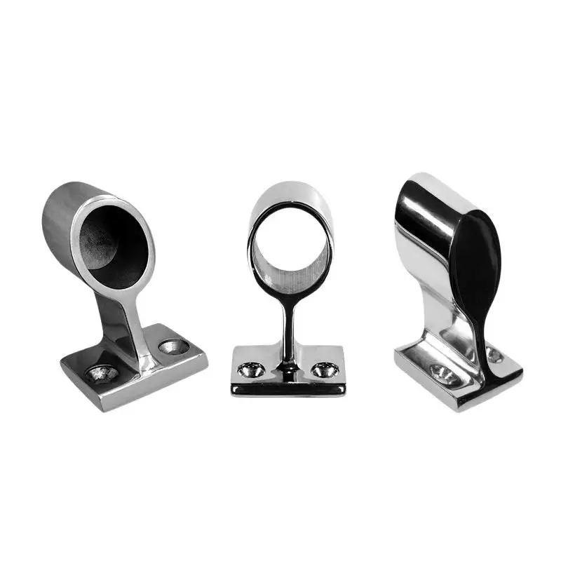 ^1PC 316 Stainless Steel Boat Hand Rail Fitting 22mm 25mm Marine Railing Support Bracket Tube Stanchion Hardware Yacht