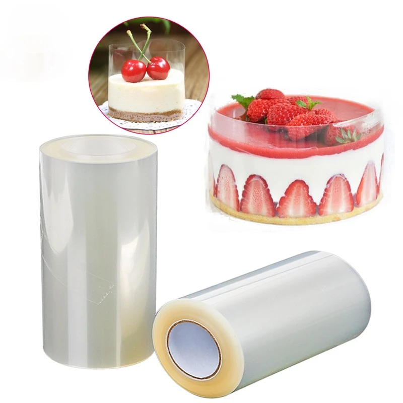 1 Roll Cake Surround Film Transparent Cake Collar Baking Kitchen Mousse Chocolate Cake Sheets Surrounding Edge Pastry Cake Tools