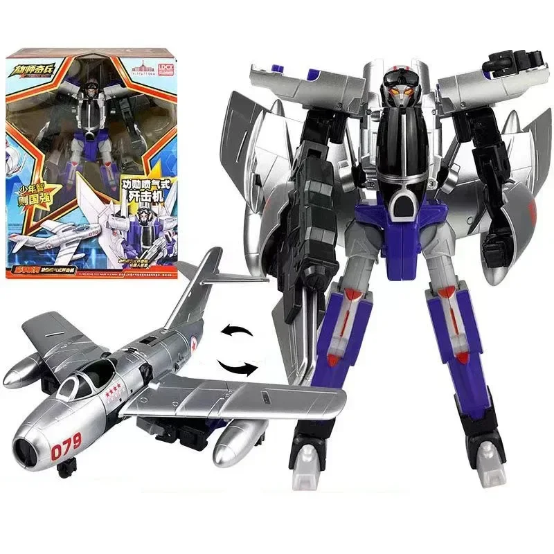 2 in 1 Airplane Transformation Robot Bot Tank Missile Model Deformation Combiner Super Wings Action Figure Toys For Boys Gift